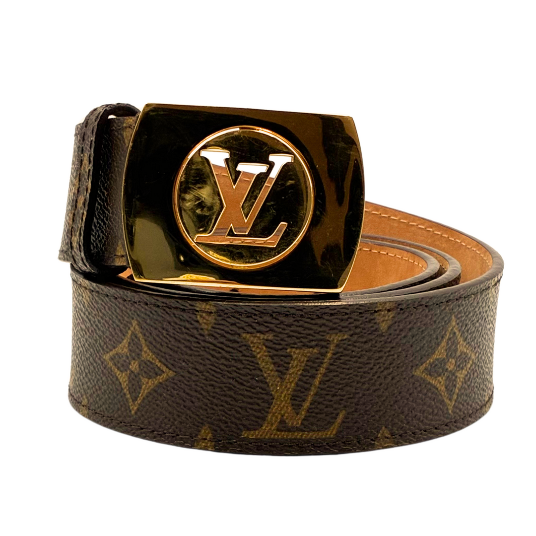 Cuero Cinturon Louis Vuitton De Colores Cinturón Cuero Cafe Unisex