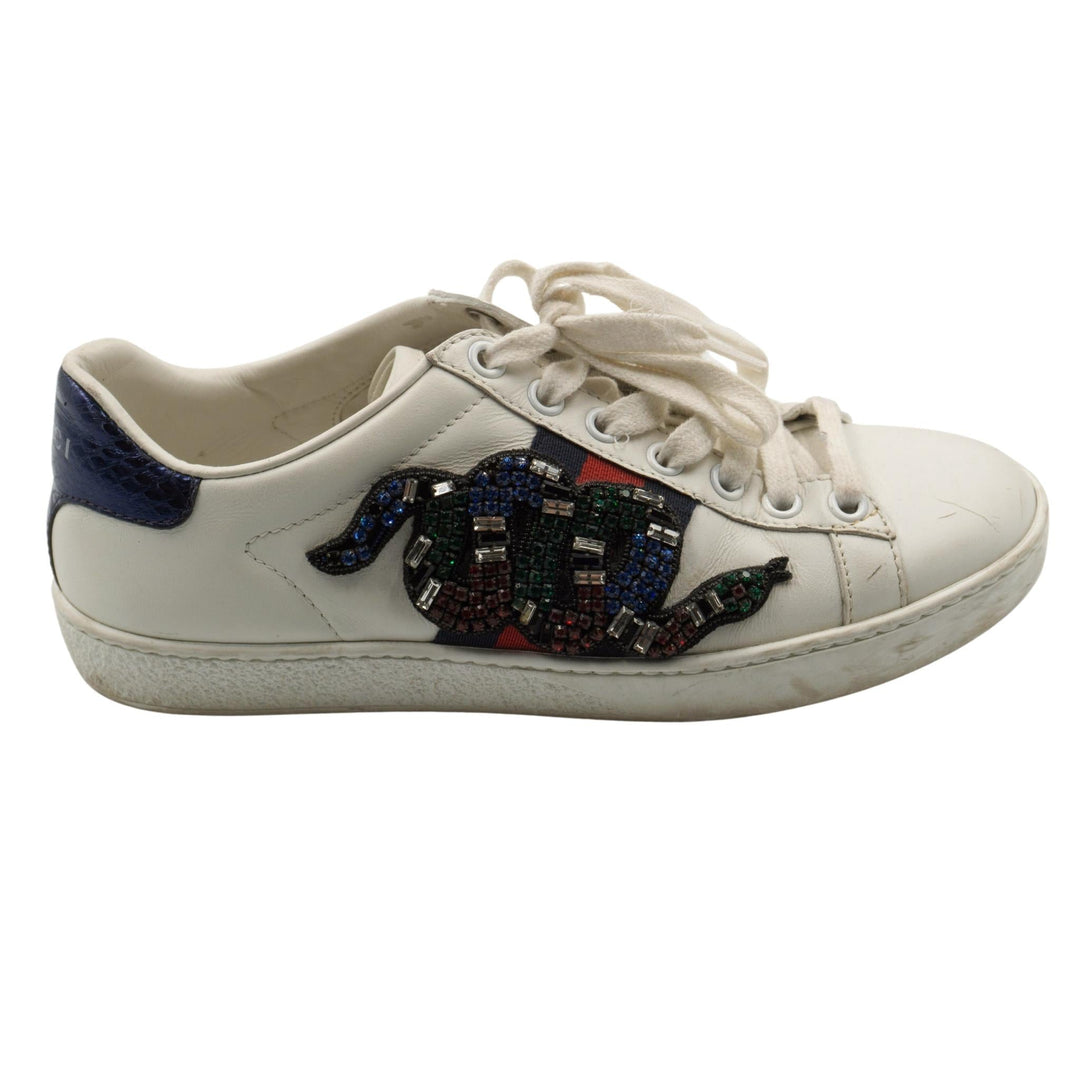 Ace Embroidered Gucci Tenis Hombre Serpiente Zapatilla Ace Con